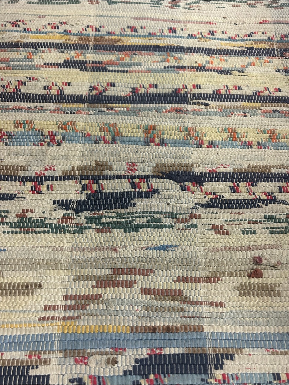 Vintage Rag Rug Runner 10ft long MAKE OFFER - Picture 2 of 2